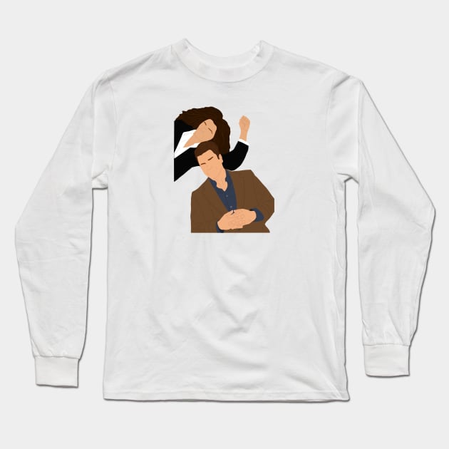 Castle and Beckett Long Sleeve T-Shirt by SabsArt05